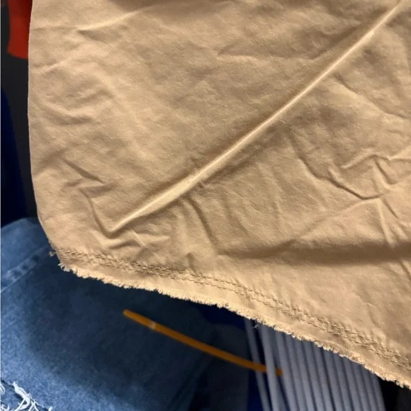 Zara Tan Wide-Leg Drawstring Chinos - Picture 6 of 6